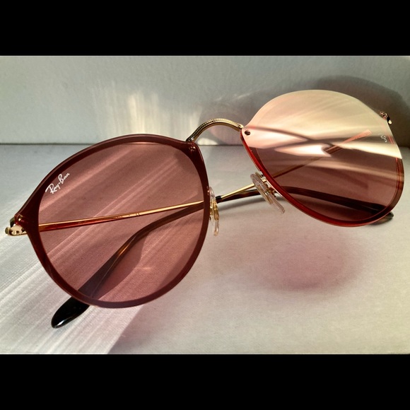 RAY-BAN BLAZE ROUND PINK MIRROR SUNGLASSES - RB3574-N 001/E4 59 - Picture 9 of 11